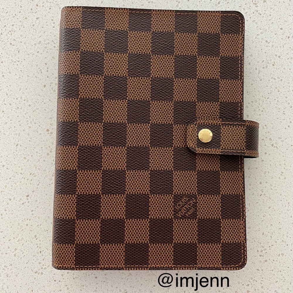 Louis Vuitton Medium Ring Agenda Cover - Damier Ebene